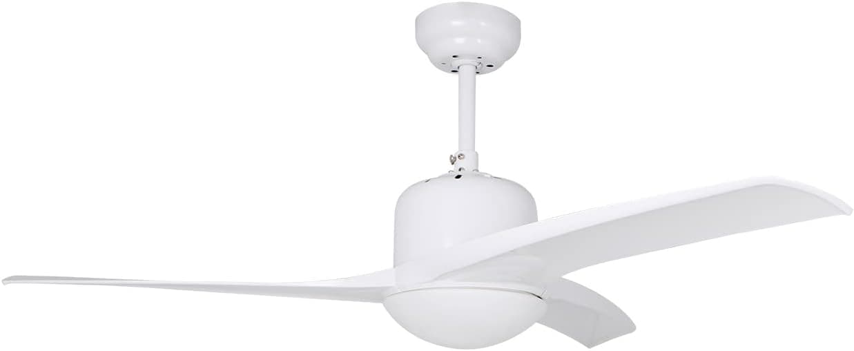 Ventilador de techo Orbegozo Orbegozo CP 92105 Ventilador de Techo con Luz, Mando a Distancia, Diámetro de Aspas 105 cm, Temporizador, 3 Velocidades de ventilación, 50 W, Color Blanco