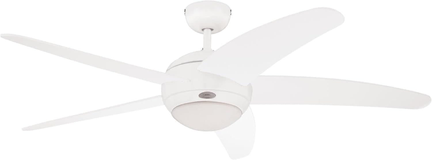Ventilador de techo Westinghouse Westinghouse Bendan Ventilador de Techo R7S, 80 W, Acabado Aspas Blancas
