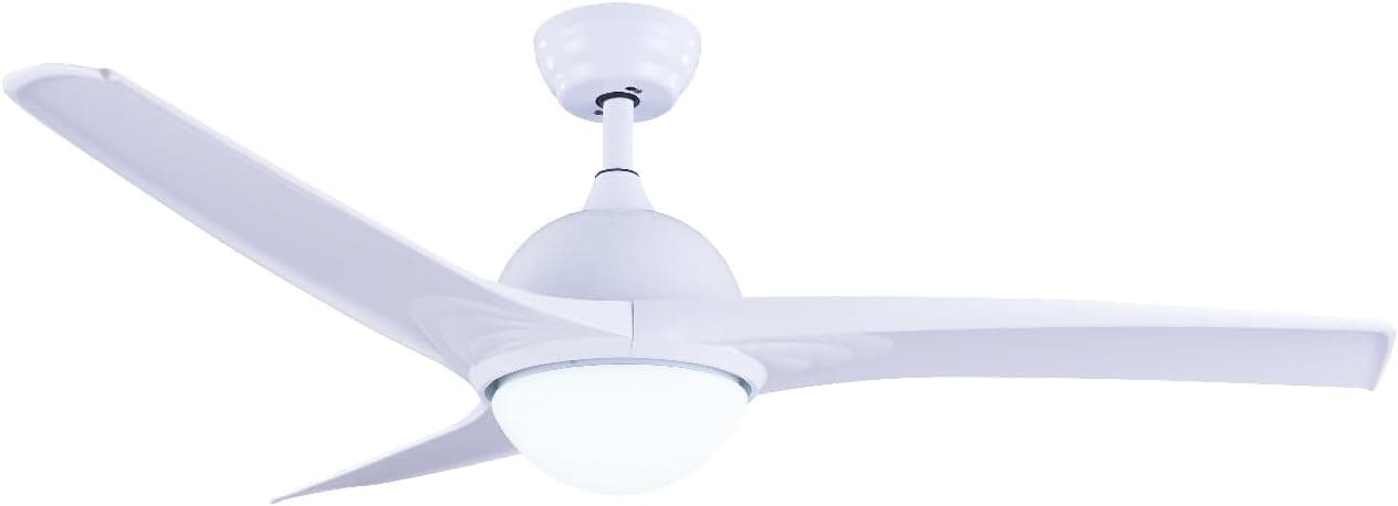 Ventilador de techo TECHBREY TECHBREY Ventilador de Techo Aran con Plafón LED y Mando a Distancia, 6 Velocidades, Temporizador, Silencioso, Color Blanco 107cm Motor DC 3 Aspas Sistema Reverse Air Dual, Modos Verano e Invierno