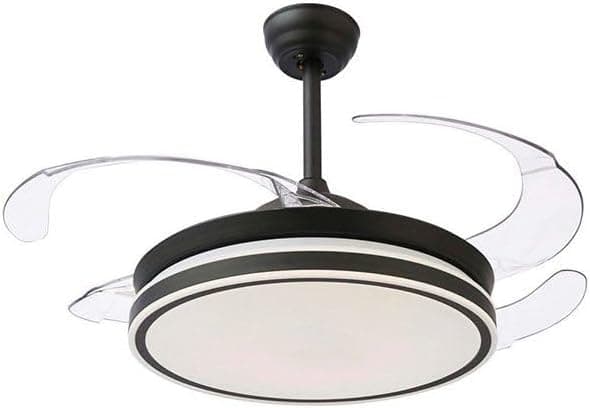 Ventilador de techo BEL AIR HOME - Ventilador de Techo ASGARD - Motor DC Silencioso - Aspas Desplegables 108CM - Luz LED 36W 3 Temperaturas - Mando a Distancia - Modo Invierno - Blanco (MAX NEGRO)