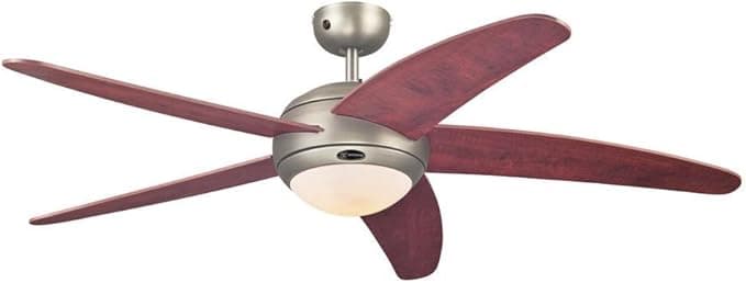 Westinghouse Lighting Bendan Ventilador de Techo R7s, 80 W, Aspas Manzano