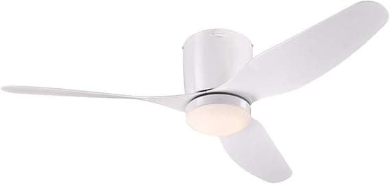 Ventilador de techo Westinghouse Westinghouse Ventilador de techo blanco Carla para interiores de 46" con luz y control, Luminaria LED regulable con vidrio opalino esmerilado