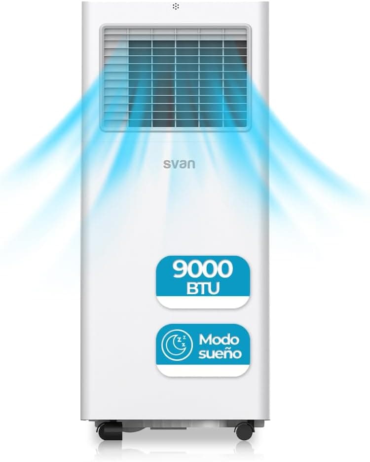 Ventilador de techo Svan Svan Portable Air Conditioner, 9000 BTU SAAP900F Cool Only, Touch…