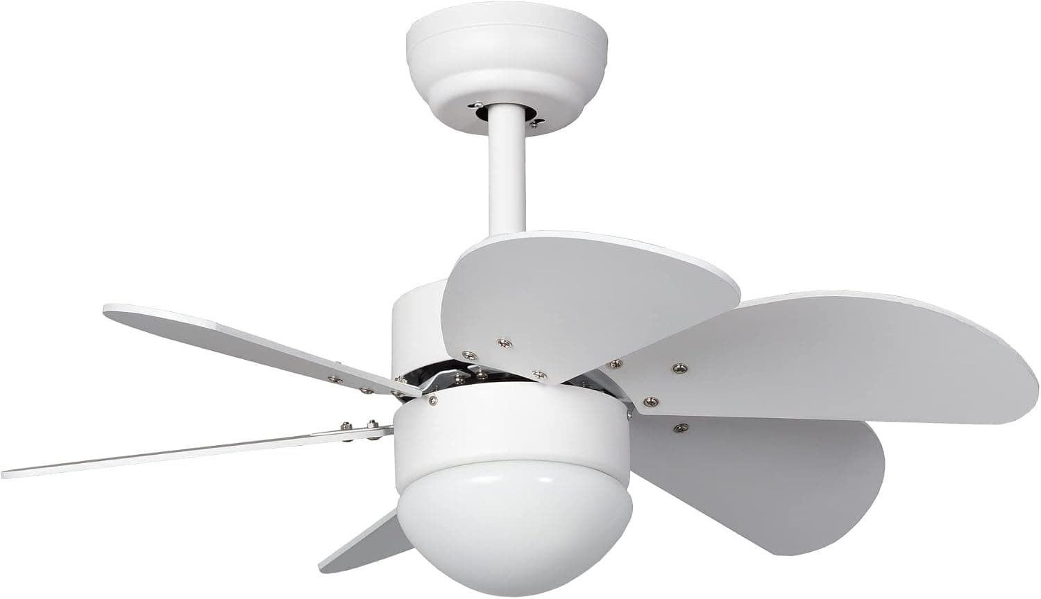 Ventilador de techo TECHBREY TECHBREY Ventilador de Techo Orion con Plafón LED y Mando a Distancia, 6 Velocidades, Temporizador, Silencioso, Color Blanco 81cm Motor DC 6 Aspas Sistema Reverse Air Dual, Modos Verano e Invierno