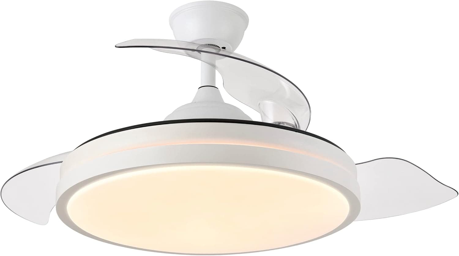 Ventilador de techo Sin marca Ventilador de Techo Inteligente WiFi Compatible Alexa y Google Home con Luz LED