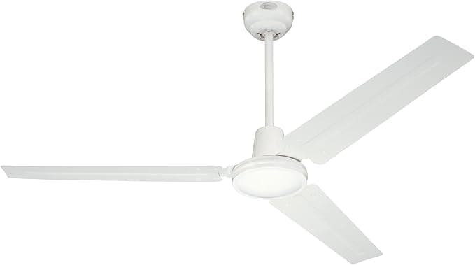 Westinghouse Ceiling Fans Industrial Ventilador de Techo, Acabado en blanco con aspas blancas, 142 cm