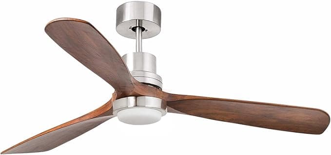 Ventilador de techo FARO BARCELONA 33518DC - LANTAU LED Ventilador de techo níquel mate con motor DC