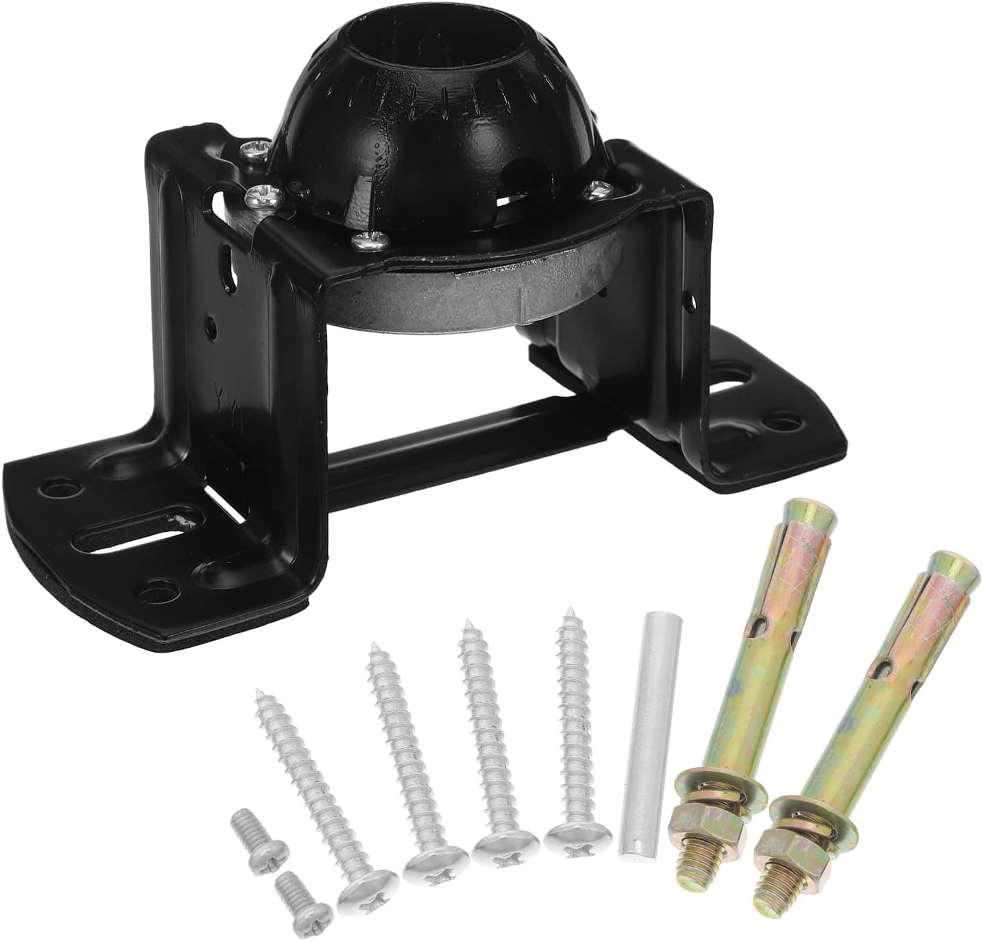 Ventilador de techo COLLBATH COLLBATH Soporte de Montaje para Ventilador de Techo Inclinado de Metal, Kit con Varilla de 27 Mm, Placa Estabilizadora y Tornillos, Accesorio para Techos Inclinados
