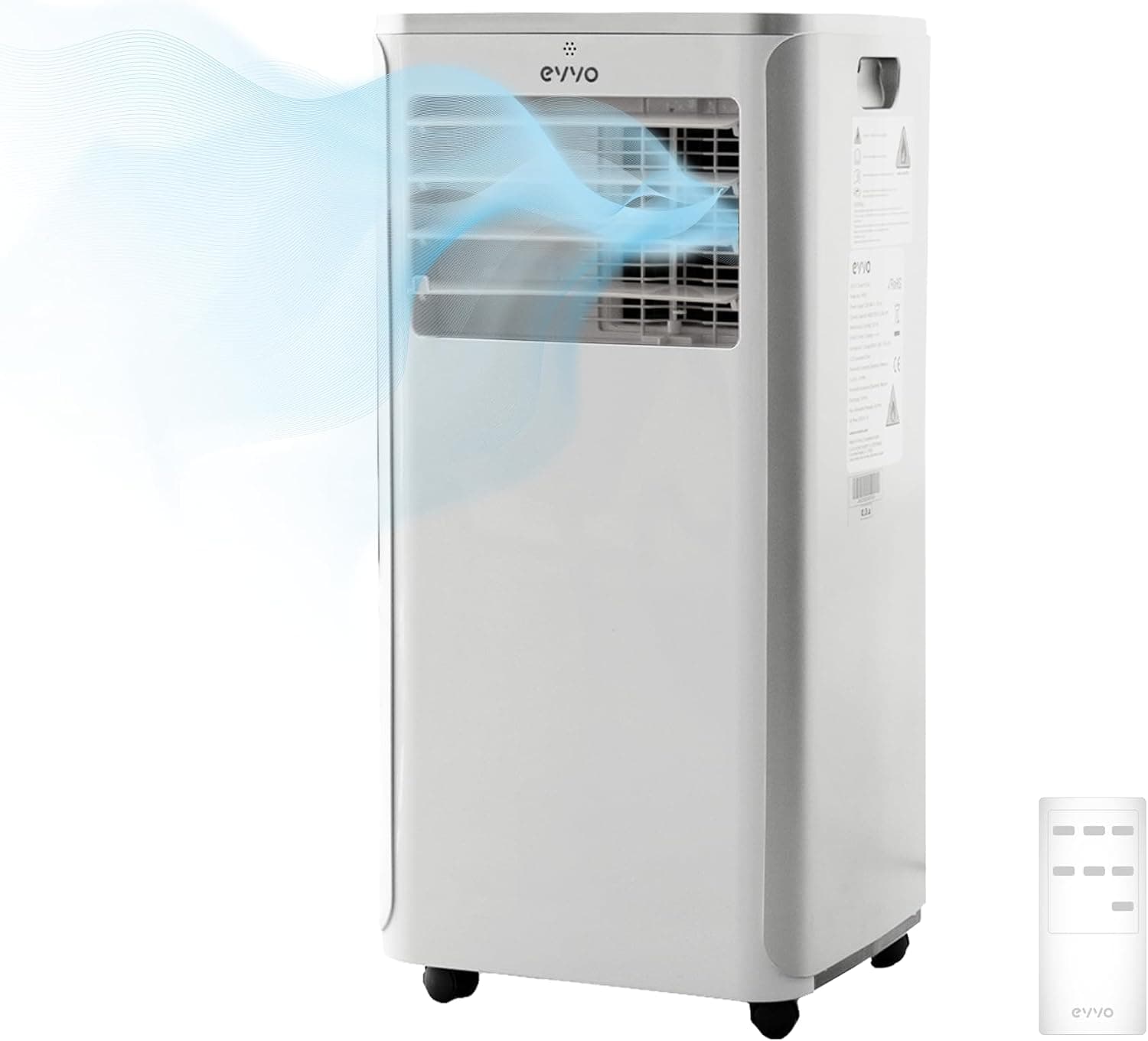 Ventilador de techo EVVO EVVO Aire Acondicionado Portatil 3 En 1, 7.000 BTU, Mando A Dista…