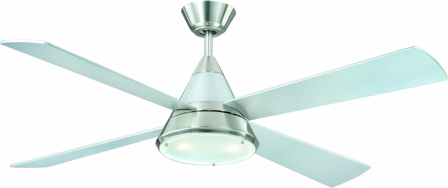 Ventilador de techo AireRyder AireRyder FN71132 Ventilador de Techo con Luz y Mando, Níquel Madera