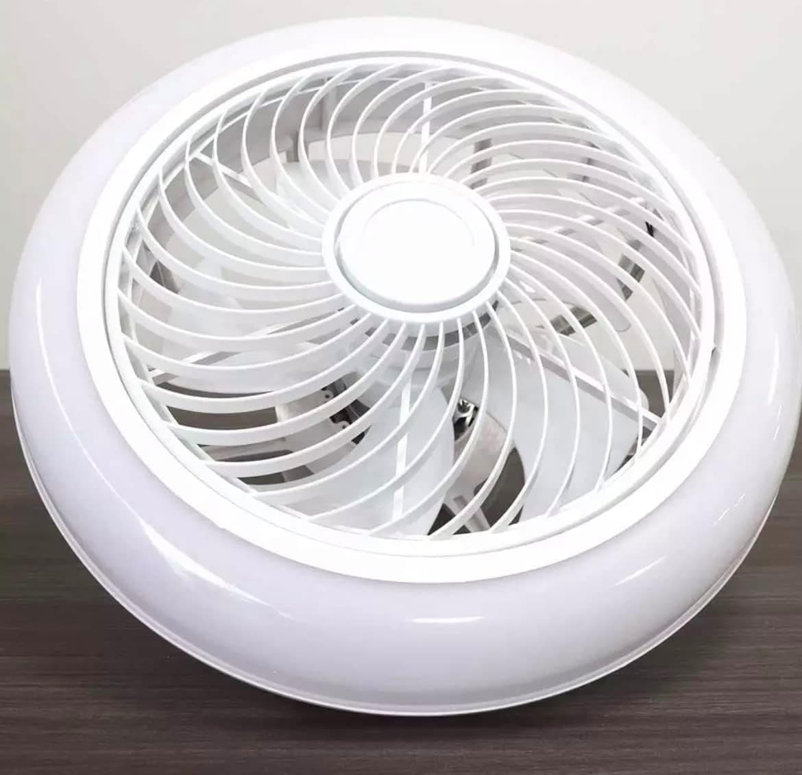 Ventilador de techo Bel Air Home BEL AIR HOME - Ventilador de Techo LED 80W con Luz, Motor DC Eficiente, 4 Velocidades, Control Remoto - Ventilación Verano, Iluminación Invierno (45 CM)