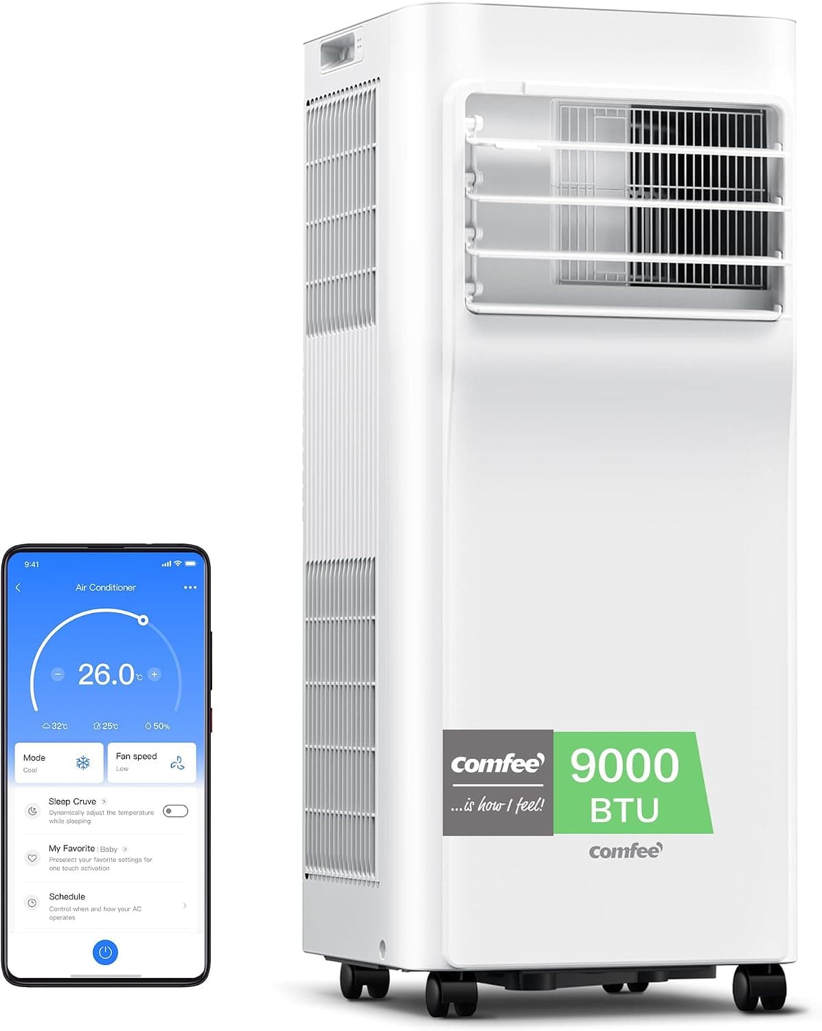 Ventilador de techo COMFEE COMFEE Penguin Portable Air Conditioner 9000 BTU/2300 Frigoriías …