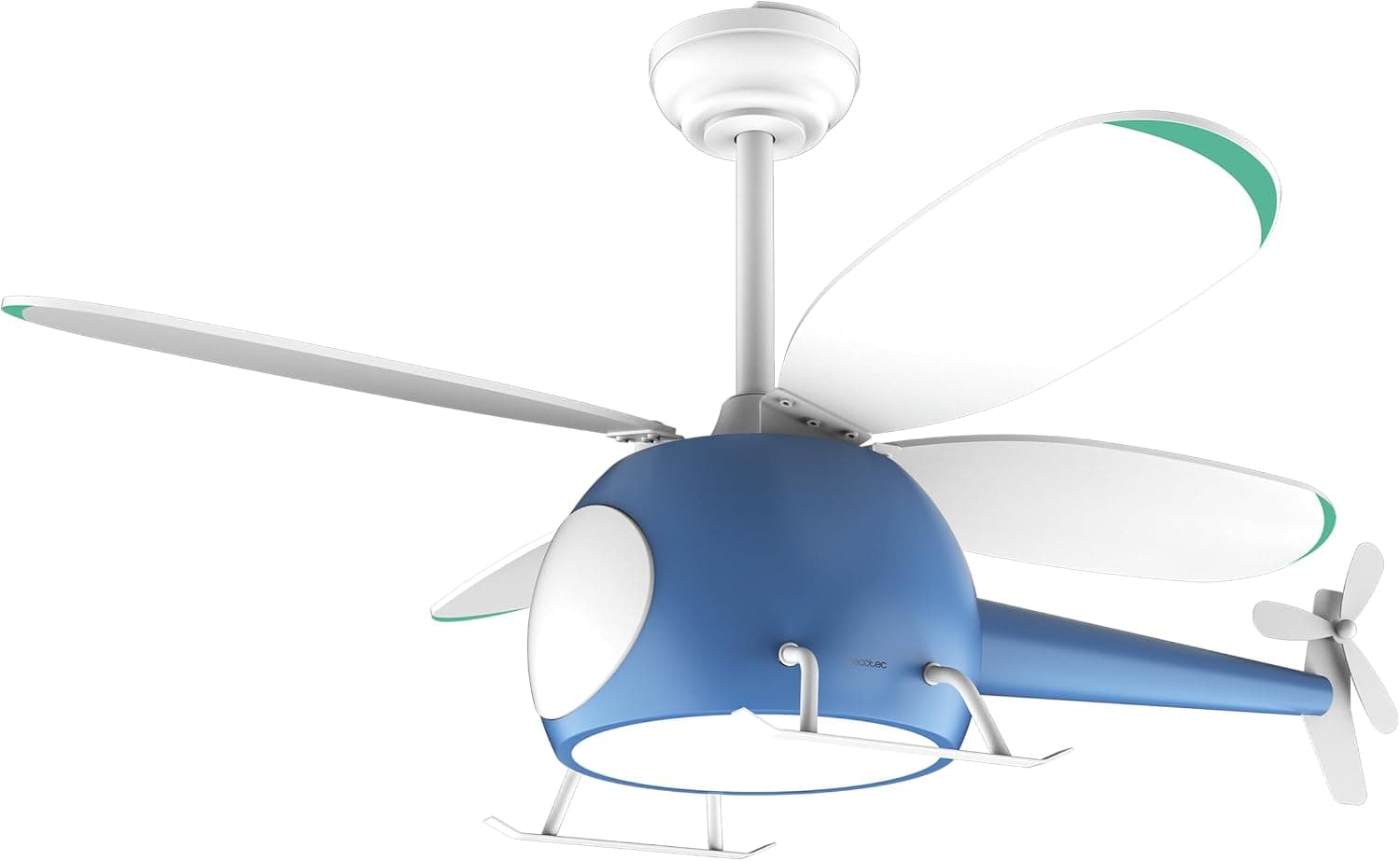 Ventilador de techo Cecotec Cecotec Ventilador de Techo con Luz EnergySilence Aero 4600 Helicopter. Motor DC de 36W, Luz LED de 32W, Diámetro 39", 4 Aspas, 6 Velocidades, Temporizador hasta 8 horas, Función Winter/Summer