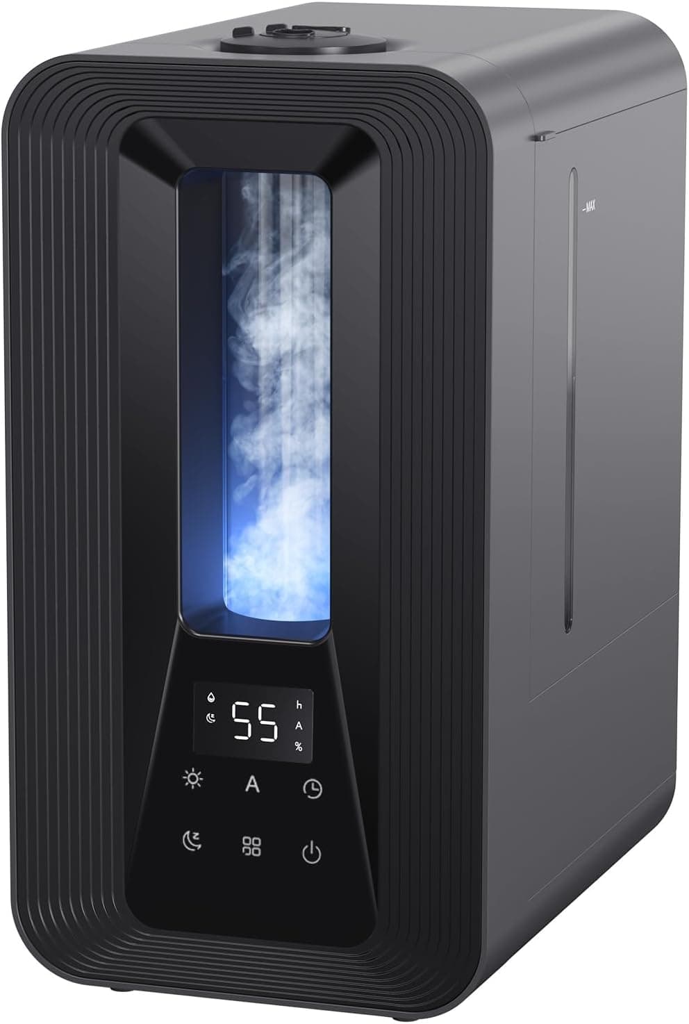 Ventilador de techo AROEVE AROEVE 5L Humidificador Bebes, Ultrasónico Niebla Fría con Difusor de Aromas, Higrostato Inteligente, Luz Nocturna, 50H Duración, Apagado Automático, 25dB Silencioso para Dormitorio Oficina y Plantas