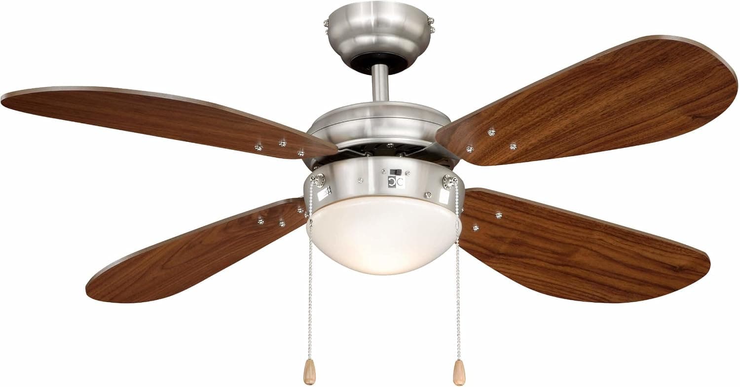Ventilador de techo AireRyder AireRyder Classic Ventilador de Techo con Iluminación, 107cm, Cromado
