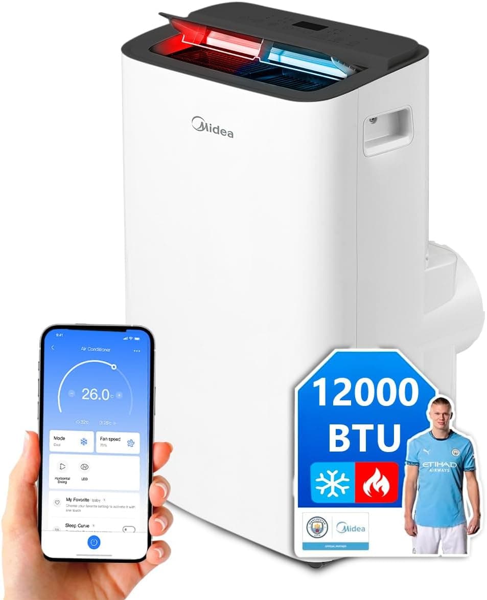 Ventilador de techo Midea MIDEA Pingüino Aire Acondicionado Portátil Frío y Calor 3000 Frig…
