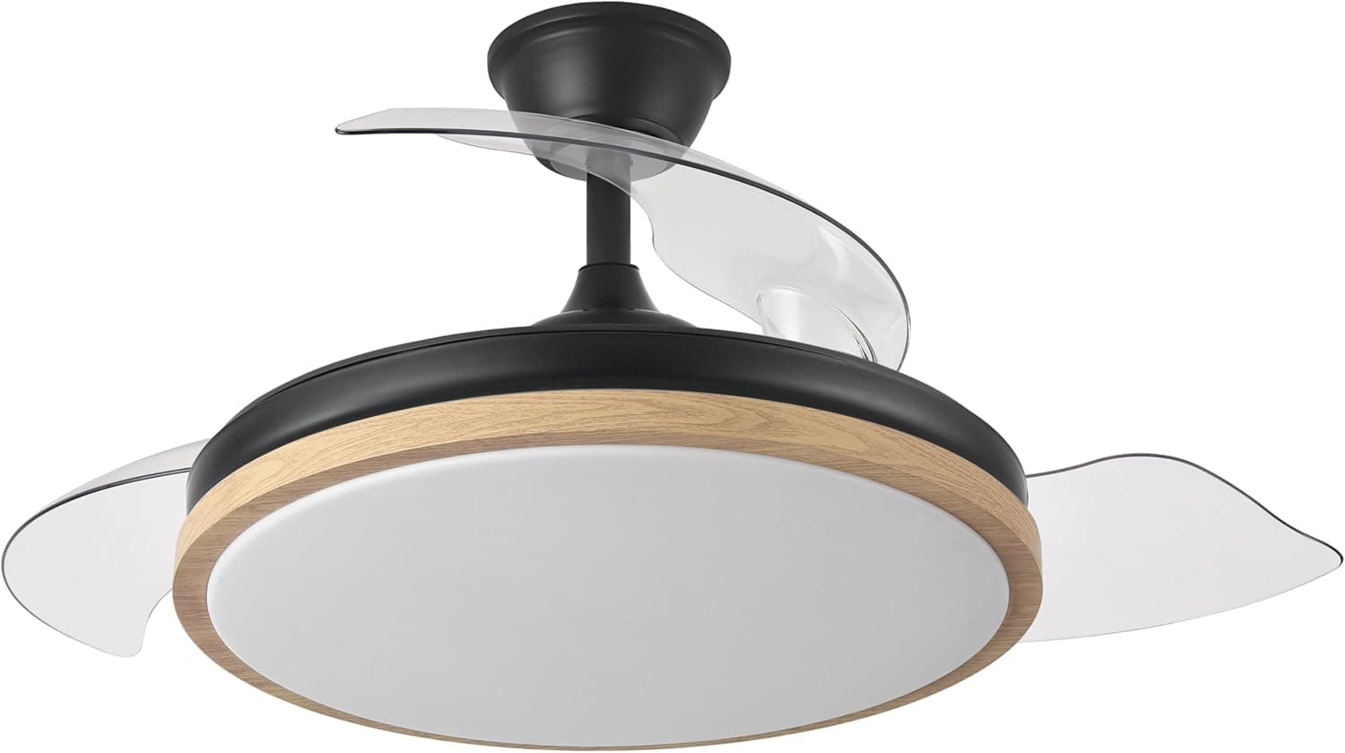 Ventilador de techo Fabrilamp FABRILAMP AKUNADECOR Ventilador Evros L Negro Con Motor Dc Y Aspas Desplegables