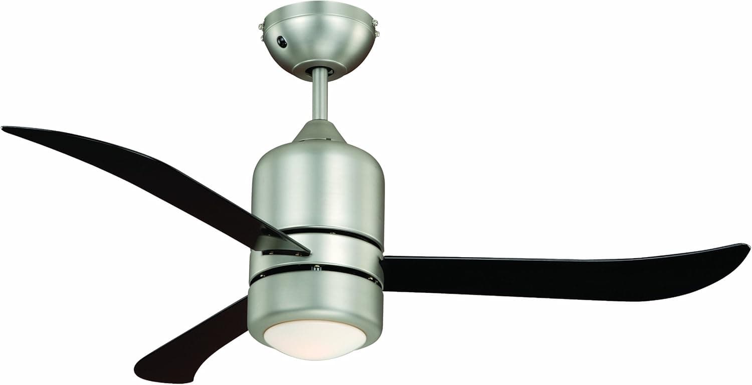 Ventilador de techo AireRyder AireRyder Loft Ventilador de Techo con Luz y Mando a Distancia, Níquel/Cromado, 122cm
