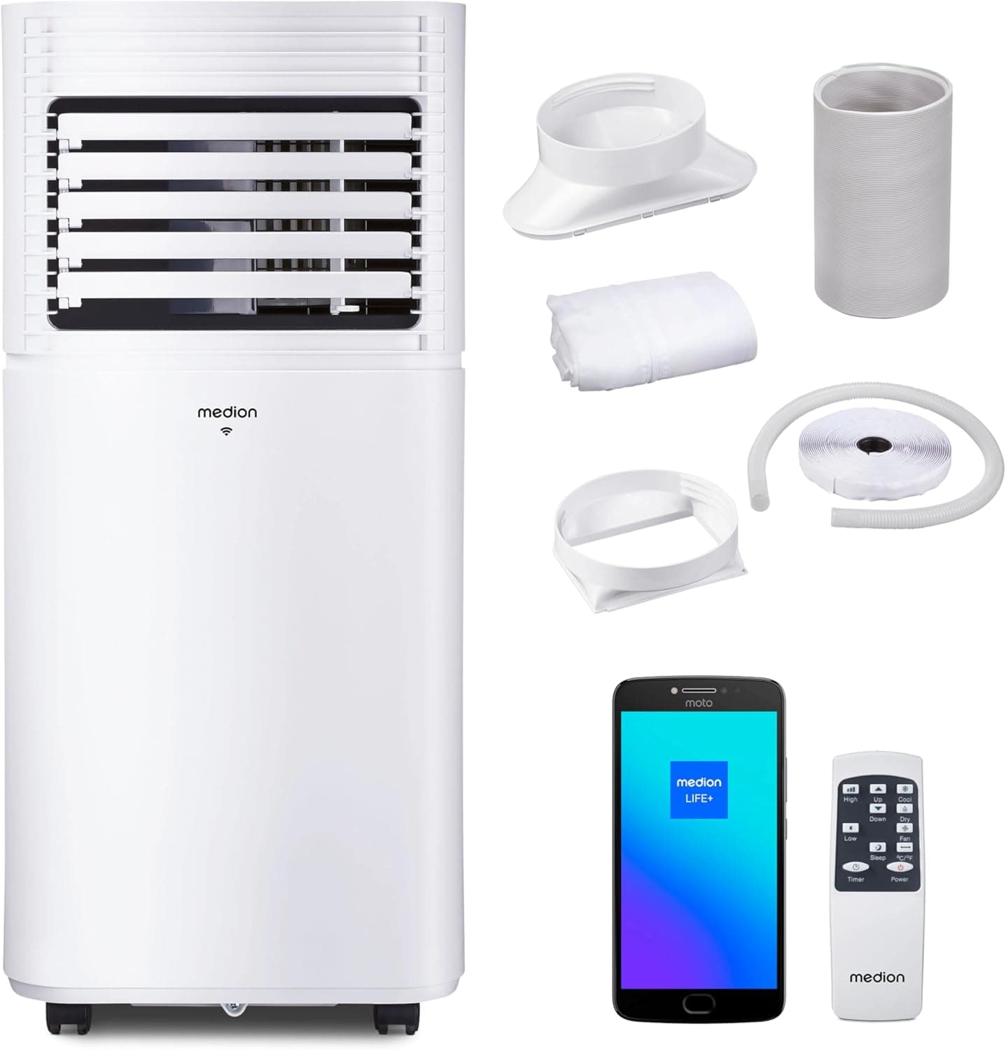 Ventilador de techo MEDION MEDION Aire Acondicionado Portátil E701 (7000 BTU, 3 en 1, Refrig…