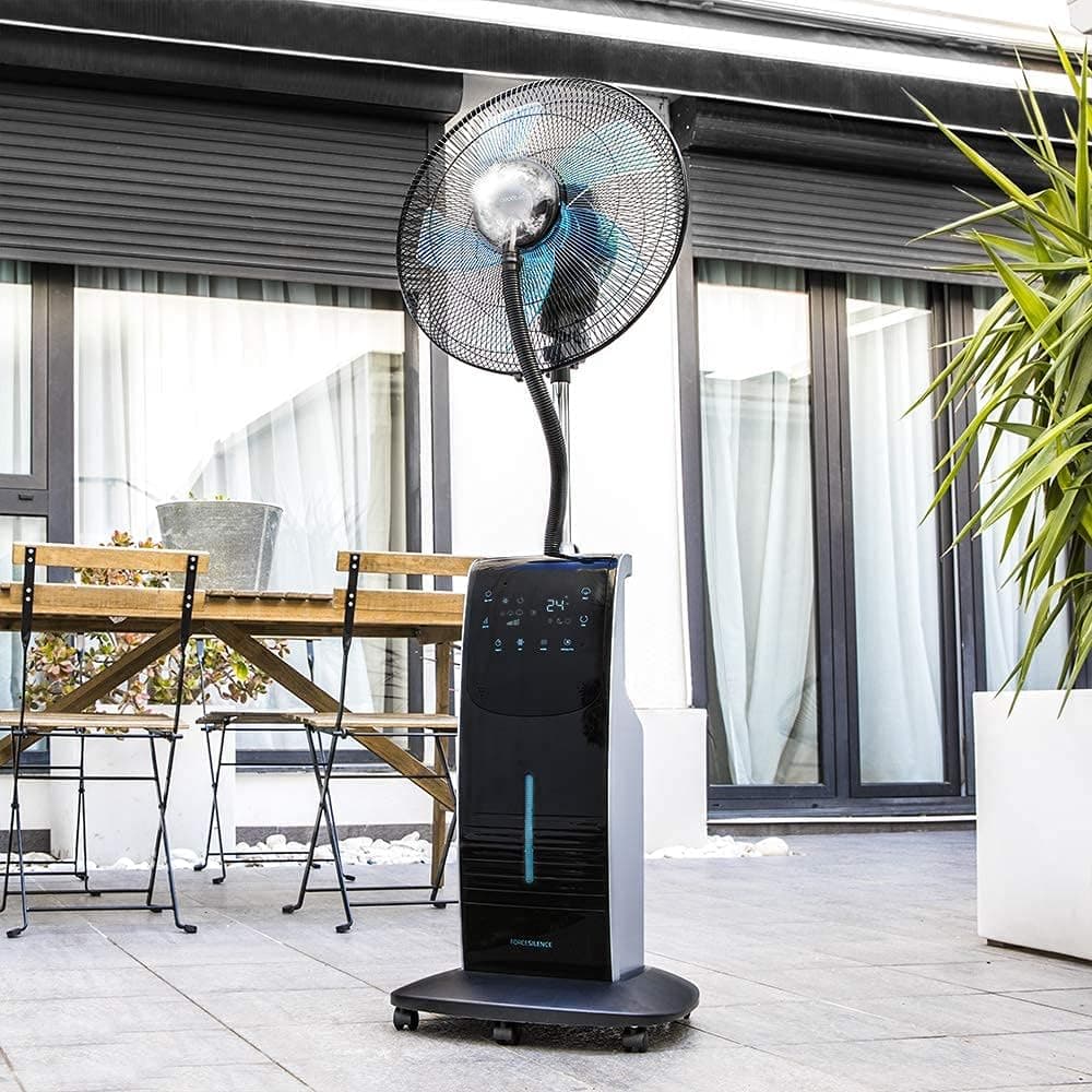 Ventilador de techo Cecotec Cecotec Ventilador Nebulizador de Agua con Mando a Distancia y Temporizador EnergySilence 790 FreshEssence Ionic. 90 W, 5 Aspas, Ionizador, Difusor de aromas y Anti-mosquitos, 3.1 L