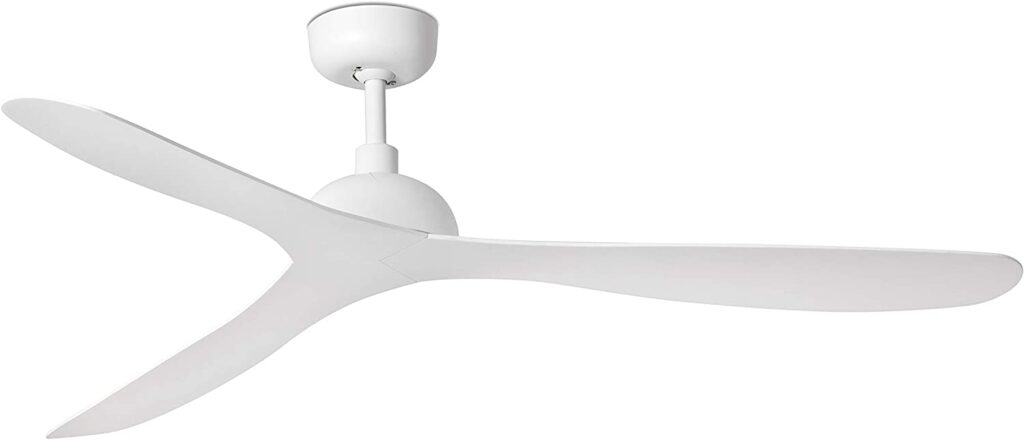Ventilador de techo blanco sin luz silencioso